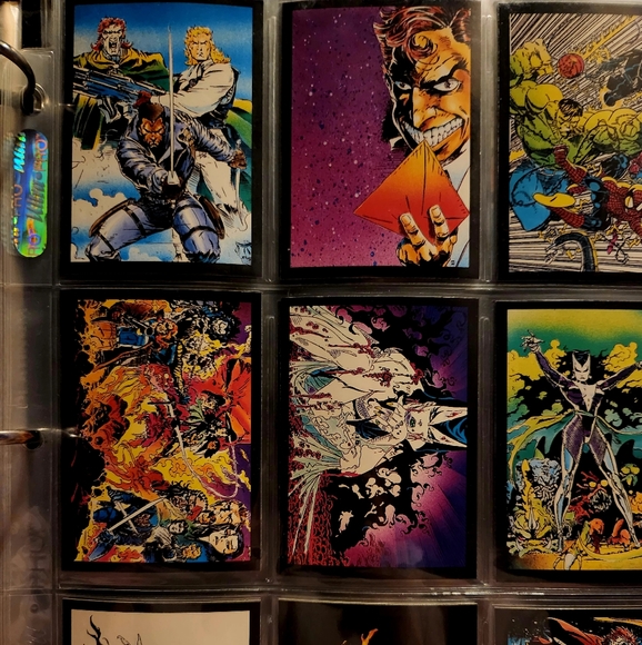 1992 ghost rider some glow in the dark sheet of 9 cards. - Picture 3 of 13